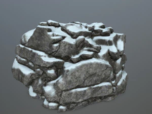snow rocks 3D Model
