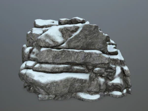 snow rocks 3D Model
