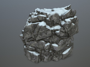 snow rocks Modelo 3D