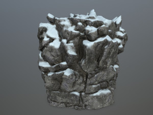 snow rocks Modelo 3D