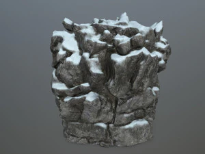 snow rocks 3D Model