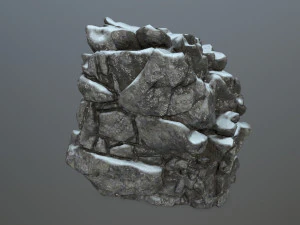 snow rocks 3D Model