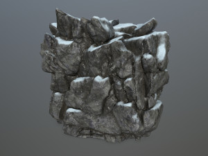 snow rocks Modelo 3D