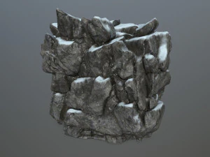 snow rocks 3D Model