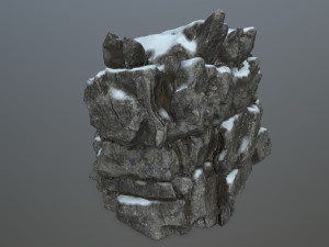 snow rocks Modelo 3D
