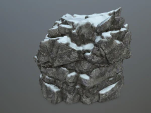snow rocks 3D Model