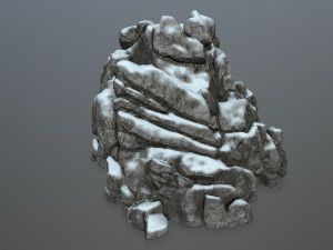 snow rocks Modelo 3D