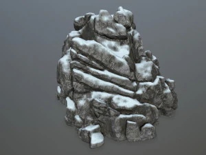 snow rocks 3D Model