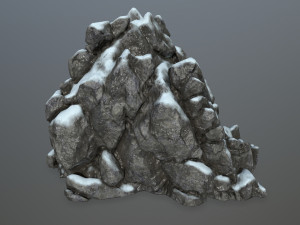 snow rocks Modelo 3D