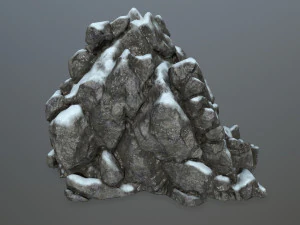 snow rocks 3D Model