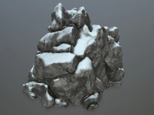 snow rocks 3D Model