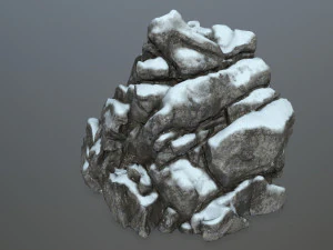 snow rocks 3D Model