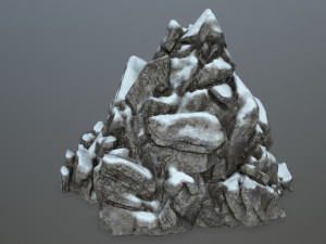 snow rocks Modelo 3D