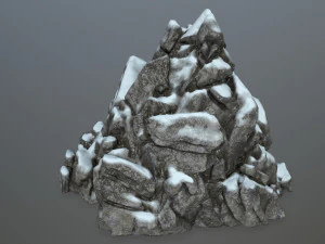snow rocks 3D Model