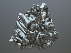 snow rocks Modelo 3D