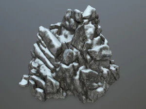 snow rocks 3D Model