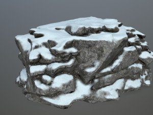 snow rocks Modelo 3D