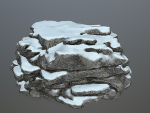 snow rocks Modelo 3D