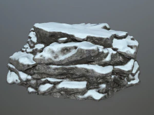 snow rocks 3D Model