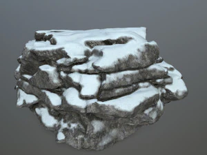snow rocks 3D Model