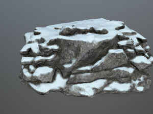 snow rocks Modelo 3D