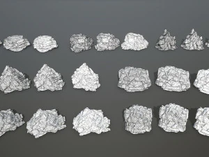 snow rocks 3D Model