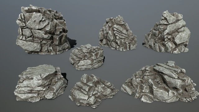 rocks 3D Model .c4d .max .obj .3ds .fbx .stl .blend