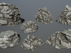 rocks 3D मॉडल