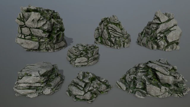 rocks 3D Model .c4d .max .obj .3ds .fbx .stl .blend 
