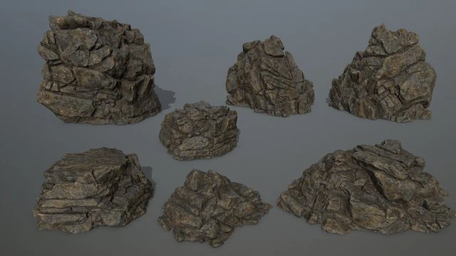rocks 3D Model .c4d .max .obj .3ds .fbx .stl .blend