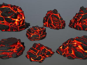 lava rock 3D Модель