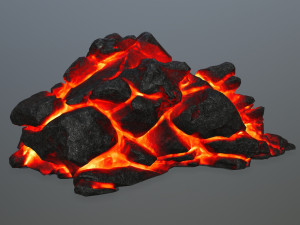 lava rock 3D Modell