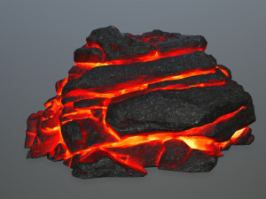 lava rock 3D Modell