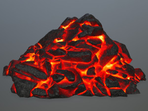 lava rock 3D Modell