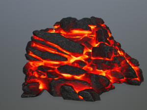 lava rock 3D Modell