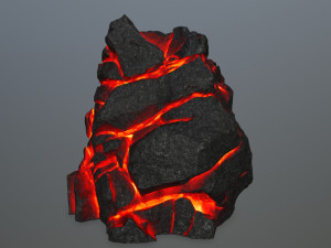 lava rock 3D Modell