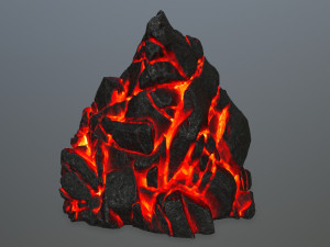 lava rock 3D Modell