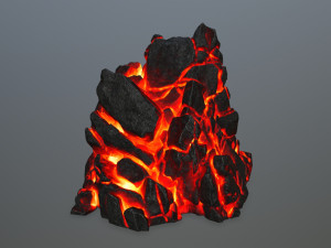 lava rock 3D Modell