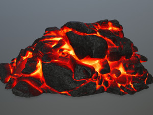 lava rock 3D Modell
