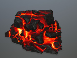 lava rock 3D Modell