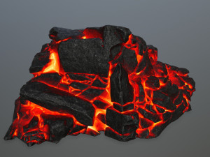 lava rock 3D Modell