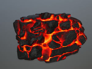 lava rock 3D Modell