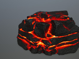 lava rock 3D Modell