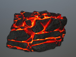 lava rock 3D Modell