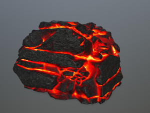 lava rock 3D Modell