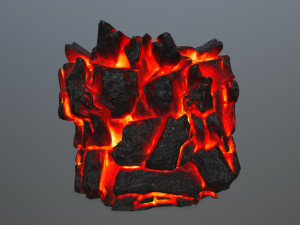 lava rock 3D Modell