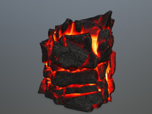 lava rock 3D Modell