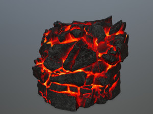 lava rock 3D Modell