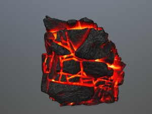 lava rock 3D Modell