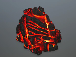 lava rock 3D Model